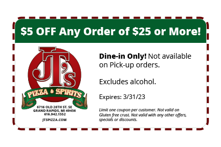 $5 OFF Any Order Of $25 or More!